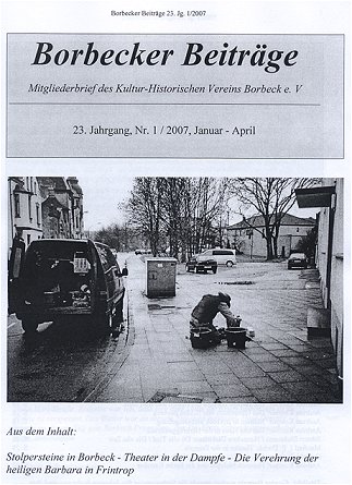 Bild der Borbecker-Beiträge-Ausgbe Nr.1 aus 2007